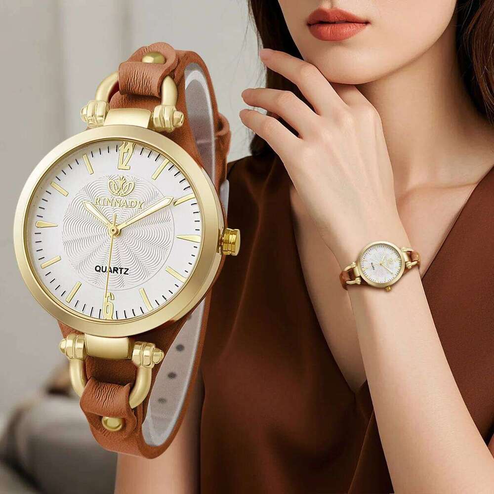 vintage Ultra-thin Leather Strap Women es Ladies Casual Quartz Wristes Clock Gift Reloj Mujer H260228