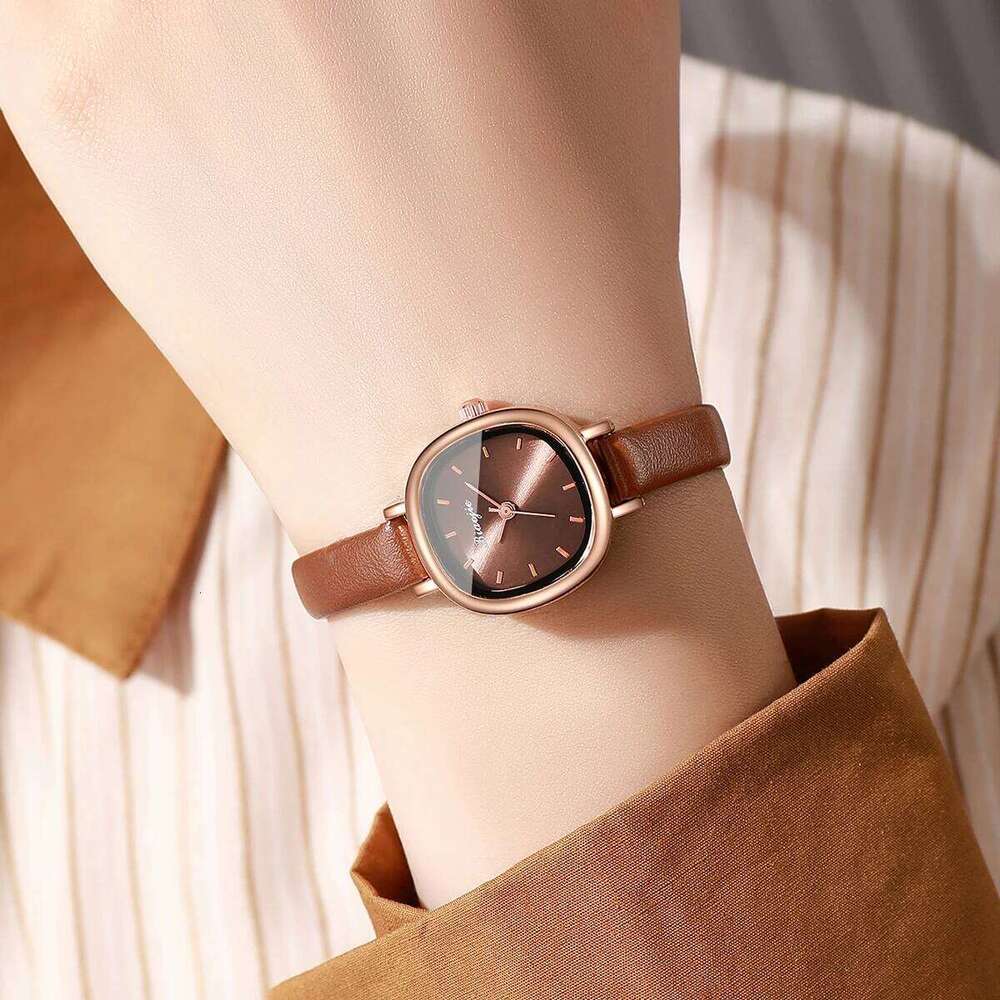 Fashion Ultra-thin Leather Strap Women es Elegant Square Dial Ladies Quartz Wrist Reloj Mujer Girl Clock Without Box H260228