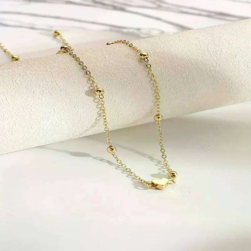 Simple Heart Beaded Belly Women Fashion Metal Beach Bikini Waist Chains Body Jewelry Accessories For Girls H260228