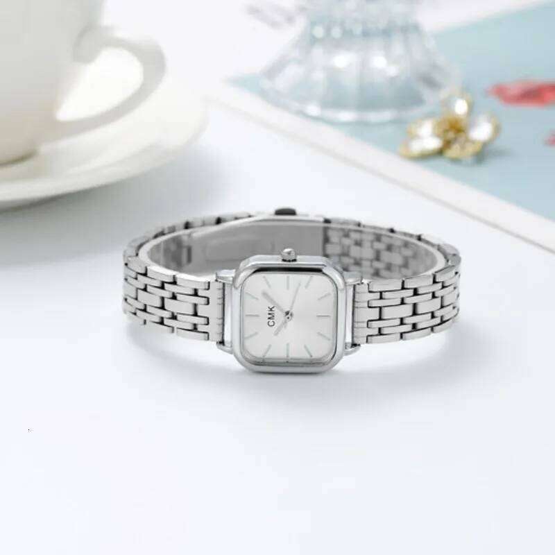 Women's Multi functional Student Square Quartz Adjustable Stainless Steel Strap H260228