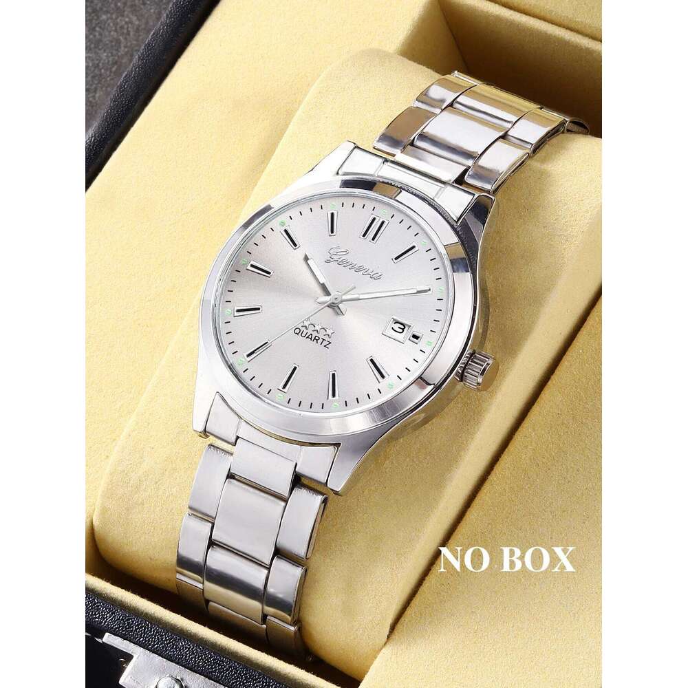 Ladies Quartz Steel Band Design with Calendar Feature Daily Fashion Accessory Birthday Gift without Box H260228
