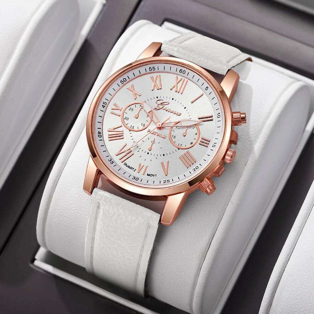 Fashion Leather Strap Women Quartz Wrist Ladies Casual Roma Dial Reloj Mujer Girls Clock Gift Without Box H260228
