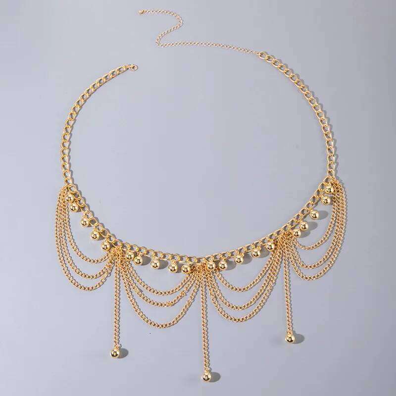 Minimalism Multilayer Belly Waist Chain Women Summer Bikini Goth Piercing Navel Nail Body Jewelry Festival Accessories H260228