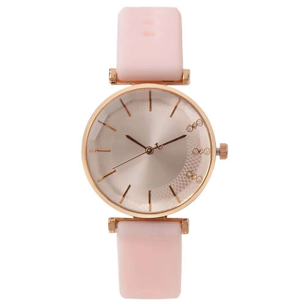 Fashion Simple With Diamonds Ladies Quartz es Hot 2025 Sports Brands Women Silicone Strap Dress Clock Gifts Wristes H260228