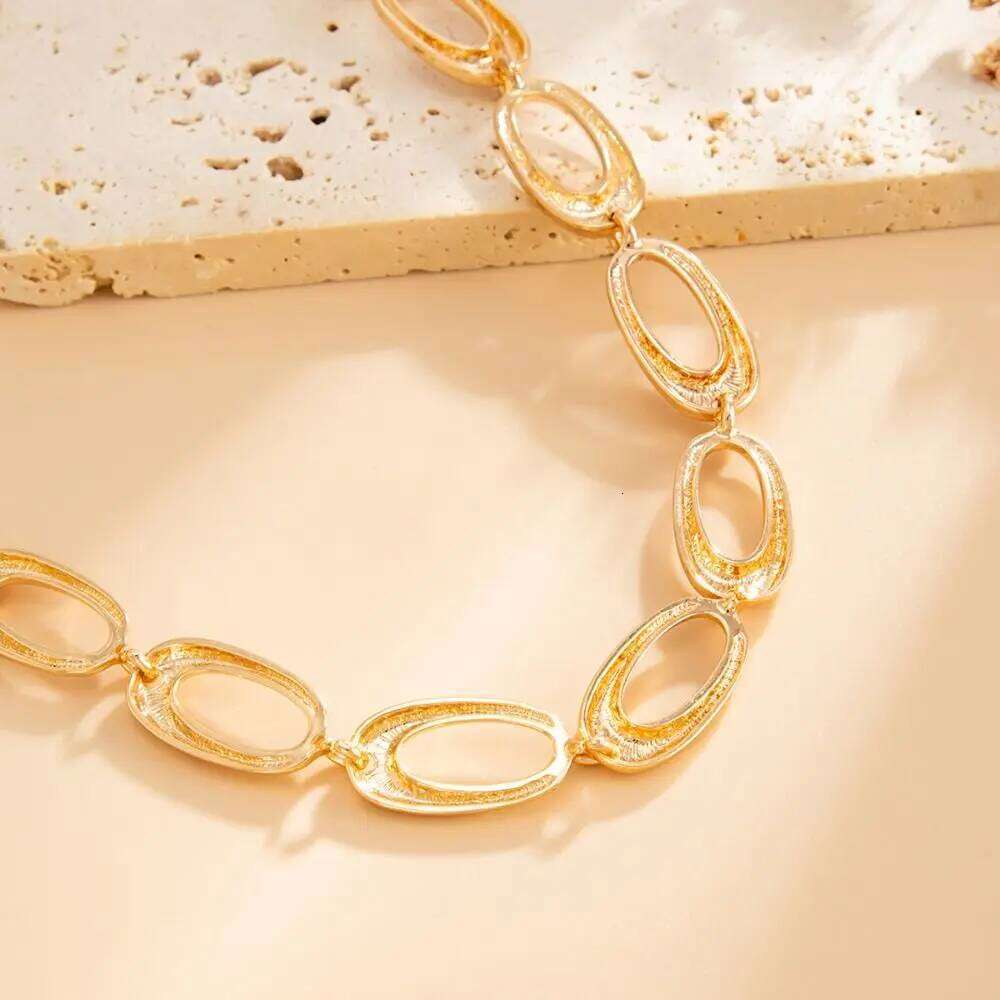 Hollow Out Metal Circular Ring Waist Minimalist Adjustable Bohemian All-match Body Jewelry Oval Belly Chain H260228