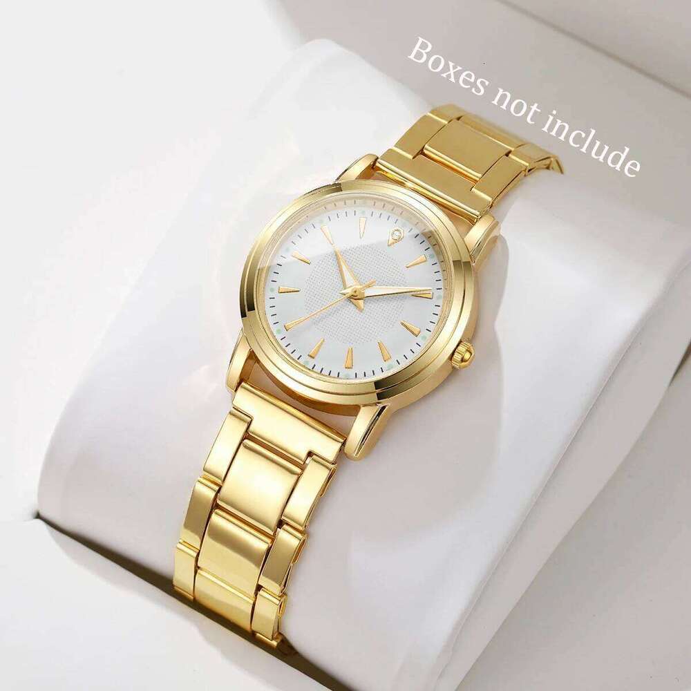 Fashion Women es Casual Alloy Band Simple Dial Analog Quartz WristWithout Box H260228