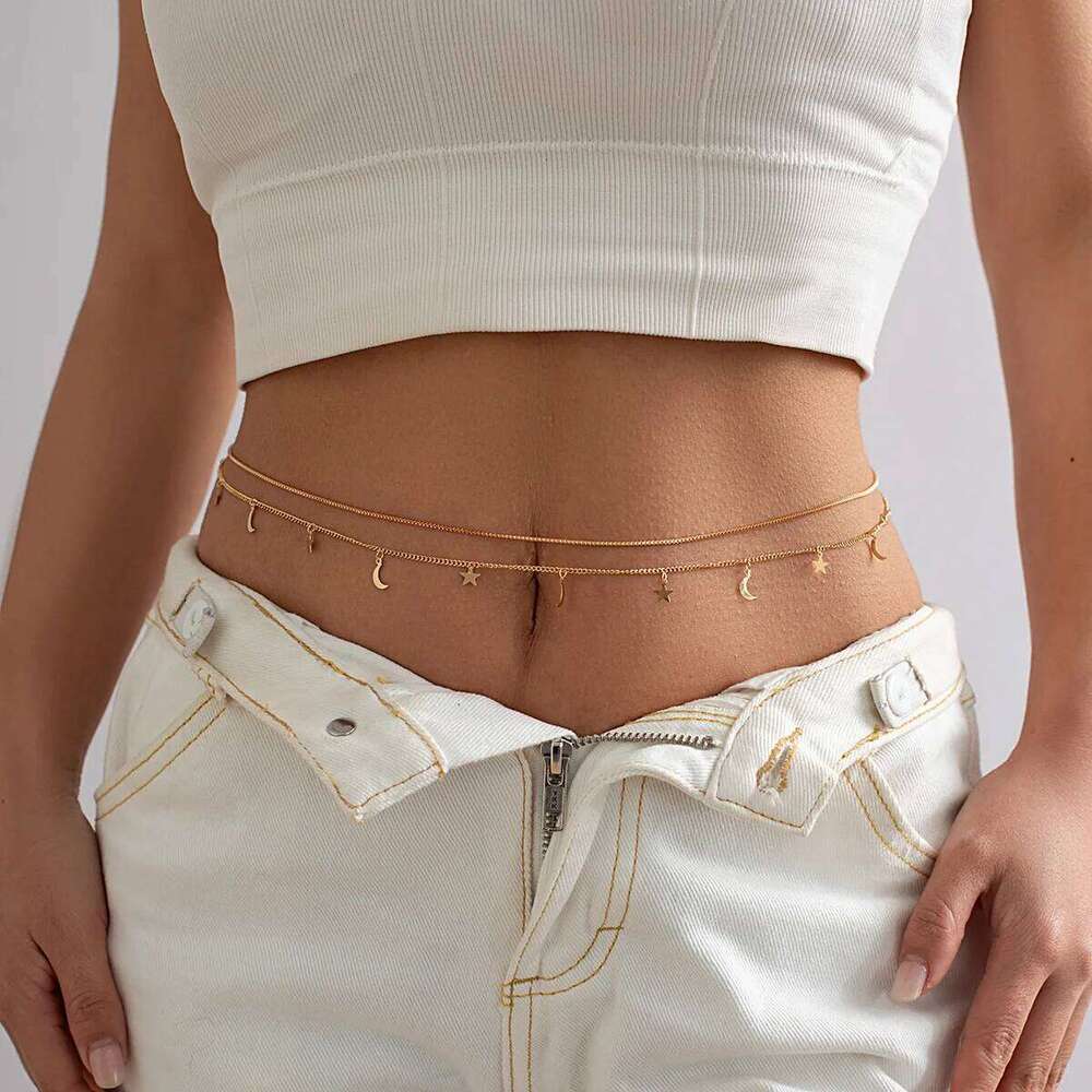 Chains for Women Crystal Bodychain Hip Hop Punk Waist Chain Female Summer Accessories Sexy Body Jewelry Gifts H260228