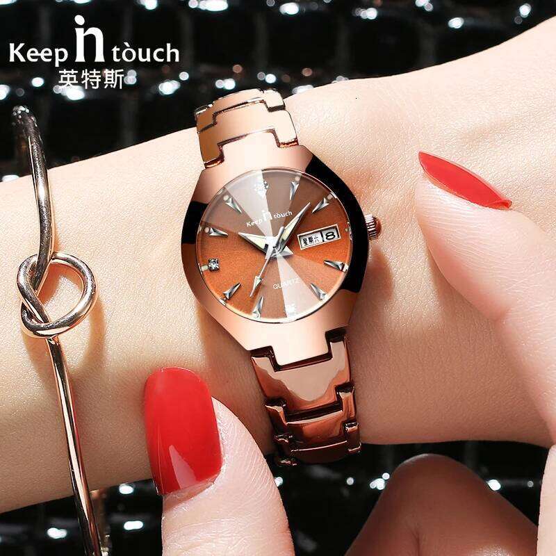 High Quality es Women Fashion 2025 Brand Quartz Ladies Small Dial Calendar Montre Femme H260228