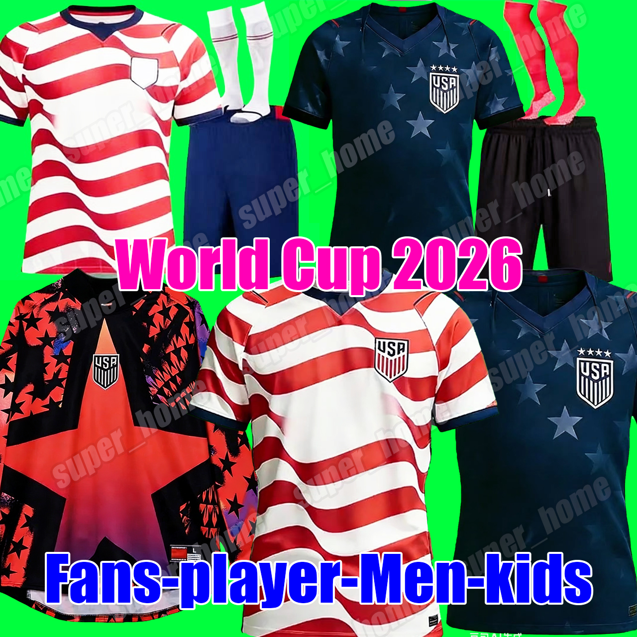 usa socer jersey 2026 PULISIC MCKENNIE 26 27 Lifestyle Retro goalkeeper pre match America Football Shirt United States World Cup USA jersey USMNT PLAYER Men Kit kids