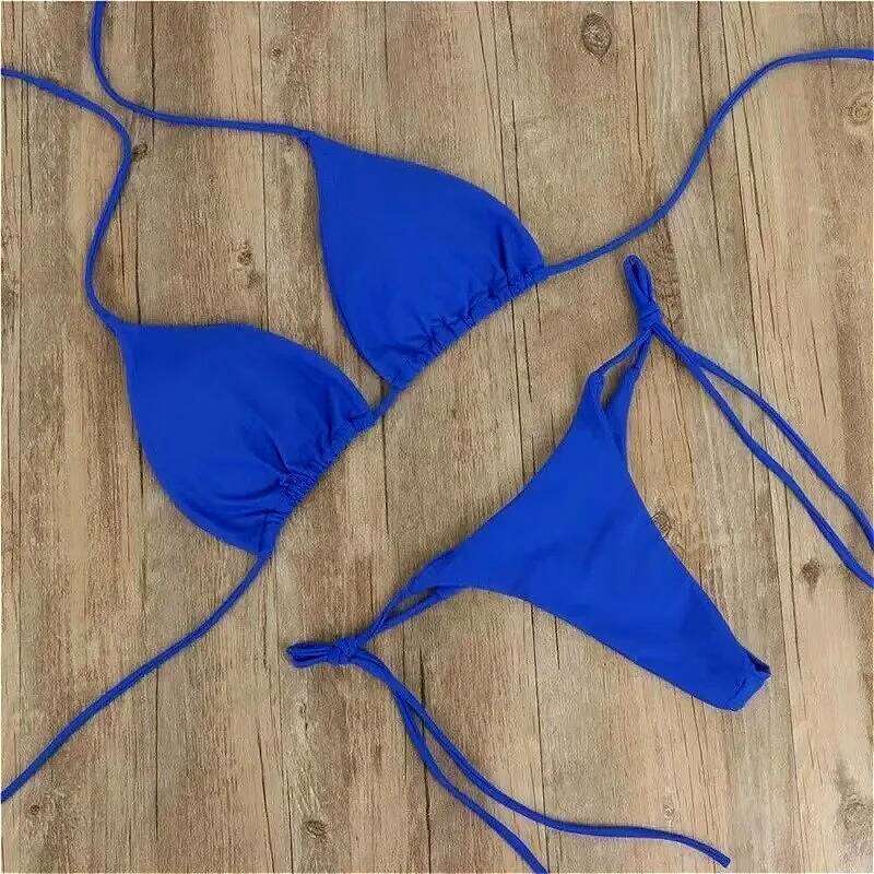 2025 Sexy Bikinis Set Female Bandage Swimsuit Women Two Piece Bikini Swimwears Pink Strappy Beachwear Bathing Suit Low Waist Z260301