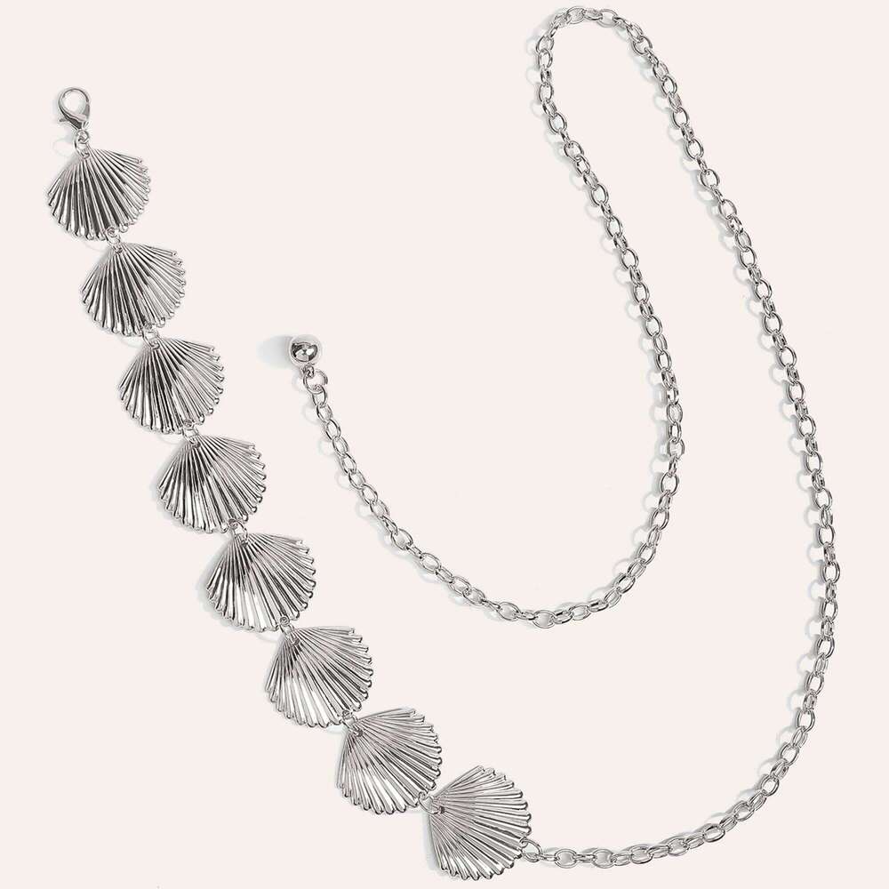 1pc Fashionable round Metal Waist Chain for Women Stylish Versatile Trendy Belt to Wear with Dresses H260228