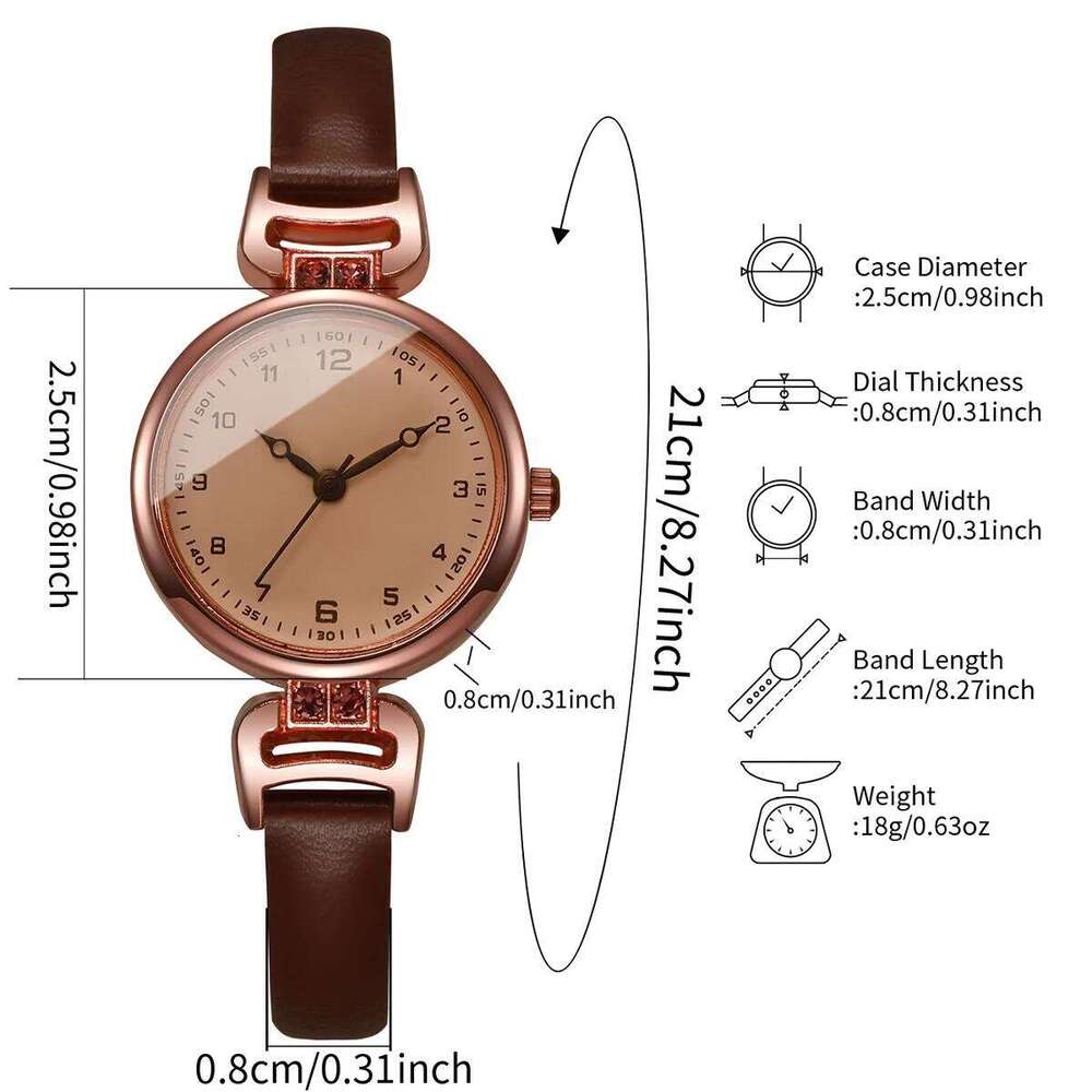 Fashion Small Arabic Dial Women Quartz Ladies Ultra-thin Leather Strap Wristes Reloj Mujer Without Box H260228