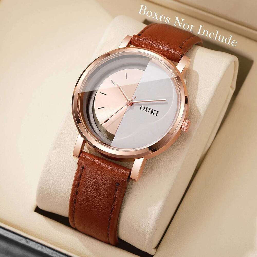 Fashion Unique Designed Women es Casual Leather Strap Ladies Quartz Wrist Relogio Feminino Without Box H260228