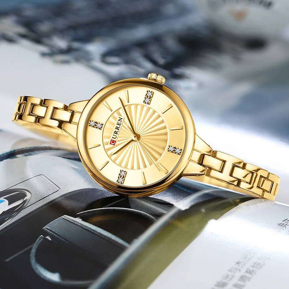 CURREN Quartz es For Women Magnetic Ladies Sports Dress Wrist Clock Relogio Feminino H260228