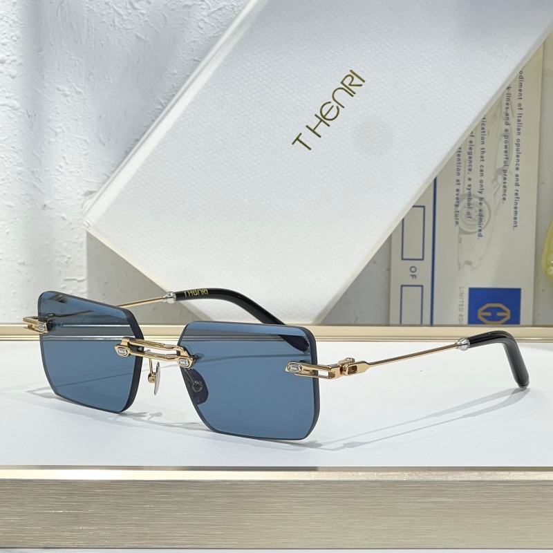 New T-HENRI EVIJA Eyewear TOP Quality Designer Sunglasses Fashion Rectangle Rimless UV400 Luxury Classic Sunglasses for Men Women With Original Box Size 55-16-141