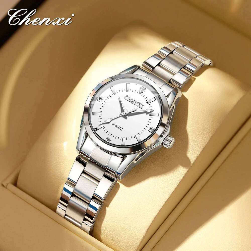 Elegant Womens Quartz Minimalism Design Stainless Steel Waterproof Fashion Ladies Wrist Gift H260228