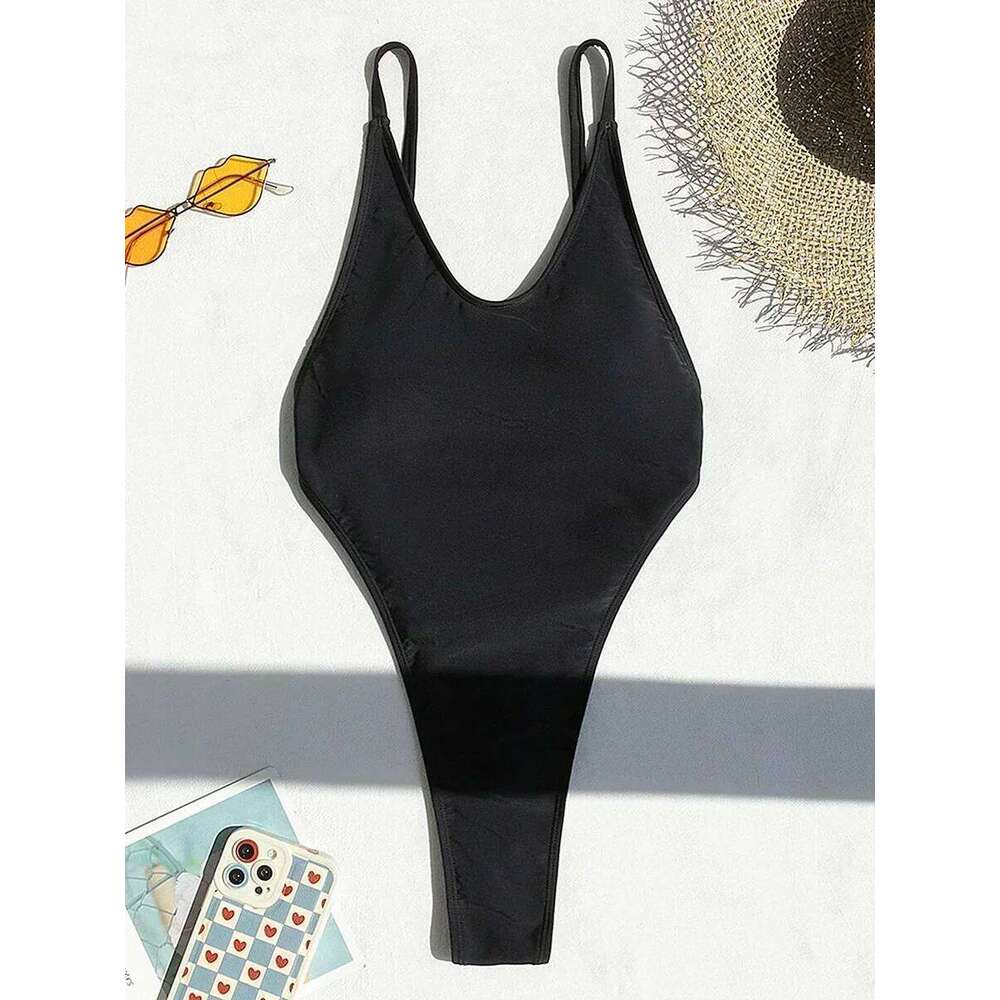 Sexy Backless Extreme String Mini Micro Thong Women Swimwear One Piece Swimsuit Female Monokini High Leg Cut Bathing Suit Swim Z260301