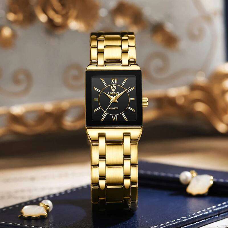 2022 Luxury Golden Quartz Wristes For Women Ladies Fashion 30m Waterproof Female Girl es Relogio Feminino Clock L1029 H260228