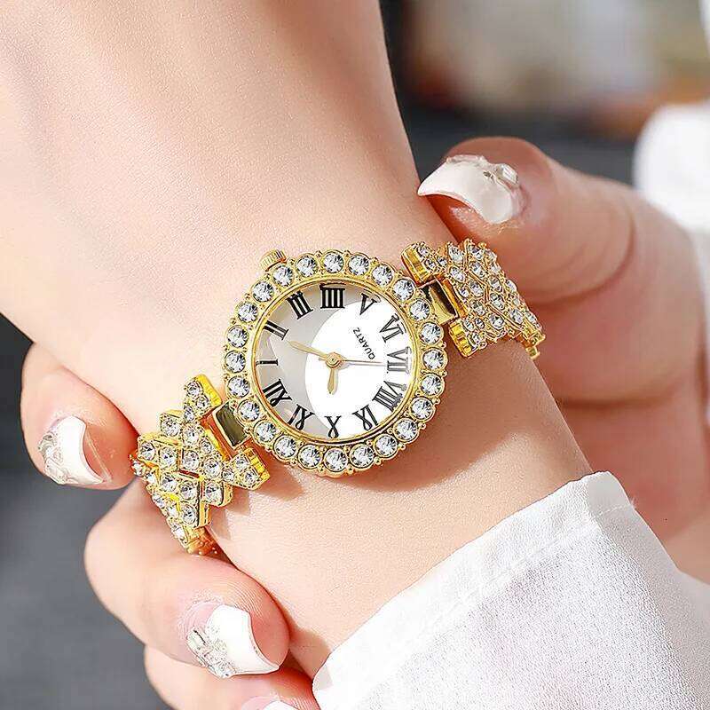 Ladies , Stylish Roman Diamond Quartz H260228