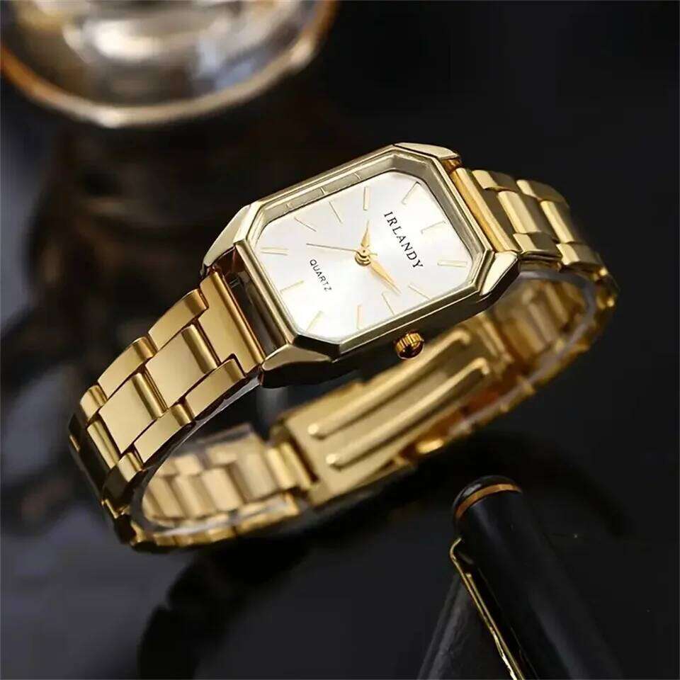 6-piece set 2 styles elegant fashionable hot new square style women's quartz es, exquisite alloy dials and precise need H260228