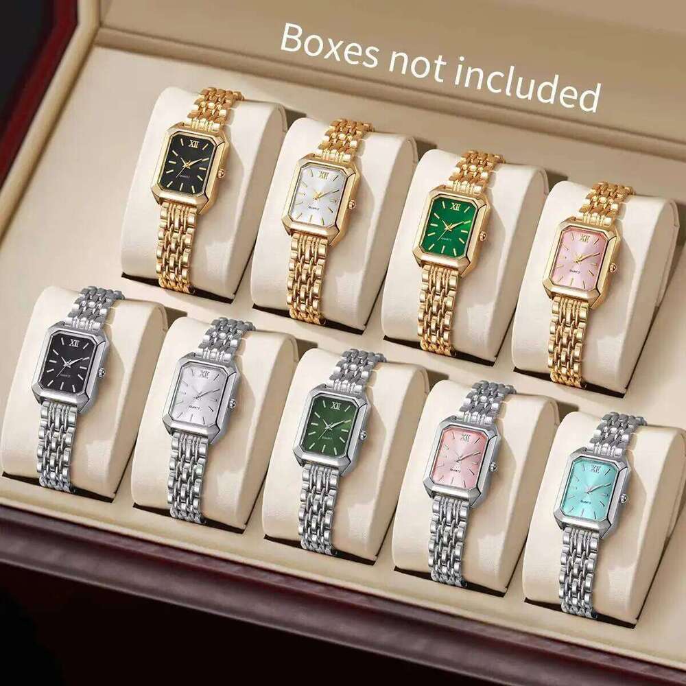 4/5/8/9PCS Fashion Rectangle Women Quartz Analog Womens Wristes For Ladies Clock Reloj MujerWithout Box H260228