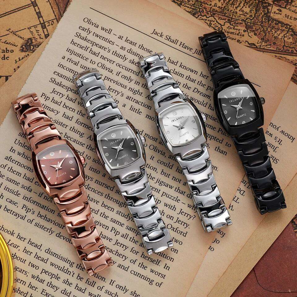 Elegant Women es Fashion Square Analog Quartz For Ladies Wrist Clock Reloj MujerWithout Box H260228