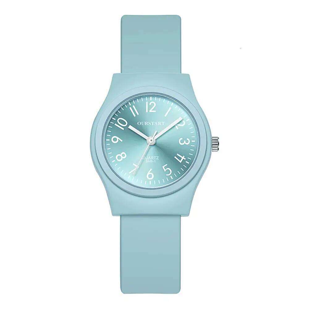 1pc Candy Color Wrist es For Fashion Quartz Silicone Band Dial Women Wathes Casual Ladies Relogio K2B7 H260228