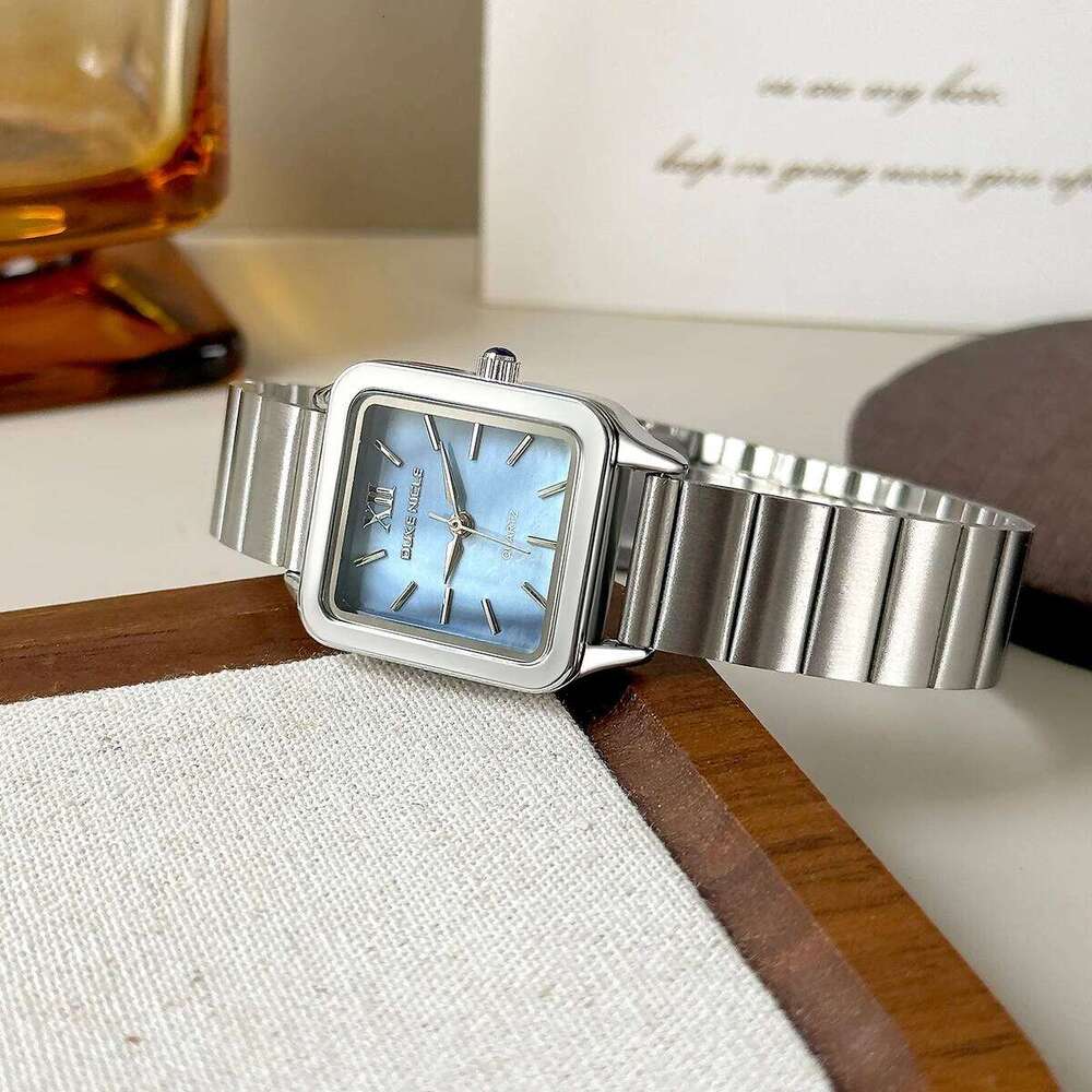 Fashion Gold Women's Quartz es Stainless Steel Band Wristes Ladies Elegant Waterproof Square Clock Reloj Mujer H260228