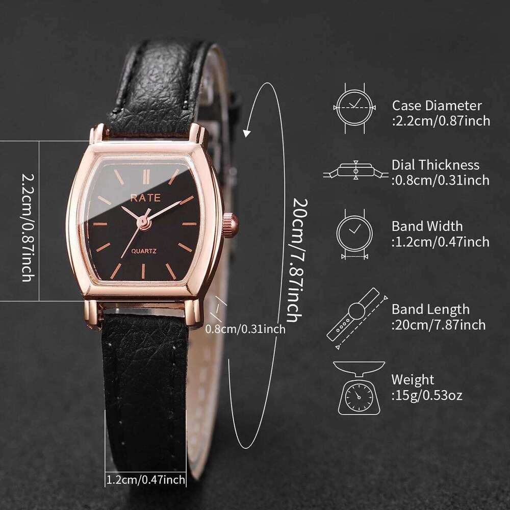 Fashion Small Dial Women Quartz Casual Leather Strap Wrist es Reloj Mujer Girls ClockWithout Box H260228
