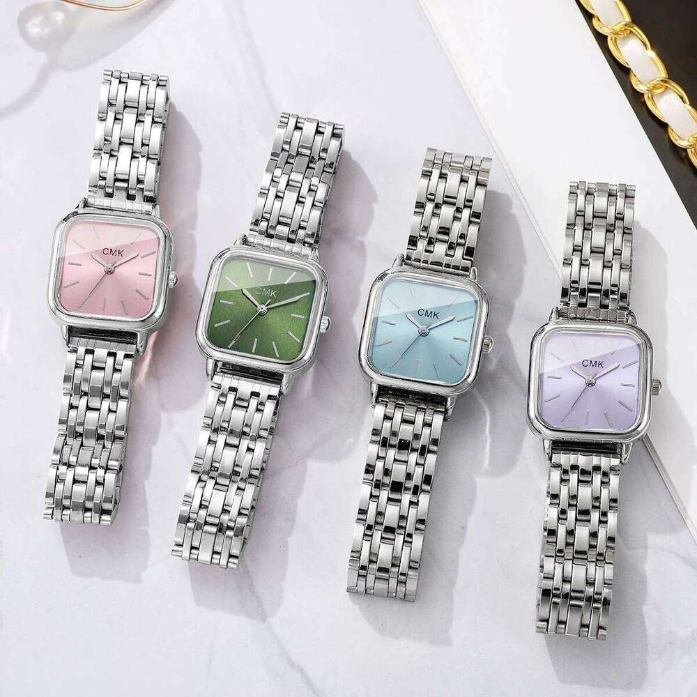 Fashion Square Women Quartz Ladies Casual Alloy Strap Wristes Girls Clock Reloj Mujer H260228
