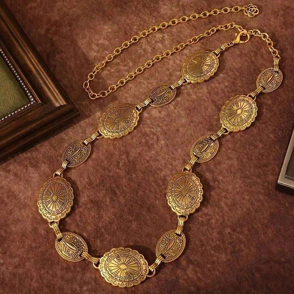 The New Retro Bohemian Belt Cinched Waist With Dress Body Chain H260228