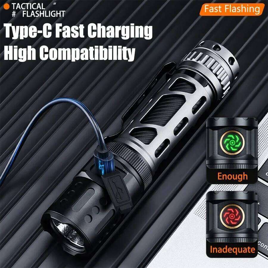 High Power P80 Flashlights Tactical Aluminum alloy Strong Flashlight Outdoor Waterproof Hand Lamp Fishing Torch Camping Lantern Z260301