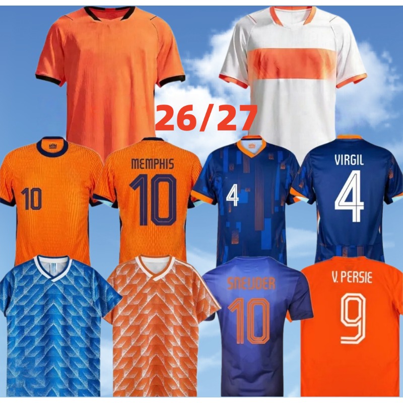 2026 NetHErlANds MEMPHIS Soccer Holland Jersey Frenkie F.DE JONG VIRGIL DUMFRIES BERGVIJN KLAASSEN BLIND DE LIGT Men KIDS MALEN Kids kit women Men football Shirt
