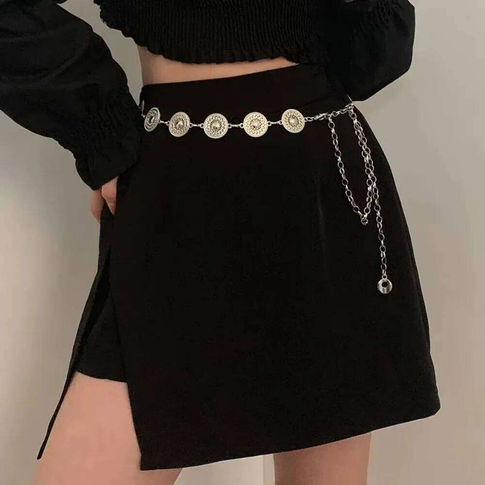 Retro Women's Waist Bohemia Style Hollow Out Design Waist-Fitted Adjustable High-End Feel Dress Body Chain H260228