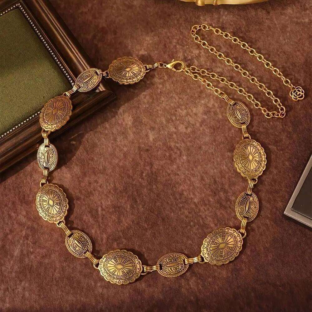 The New Retro Bohemian Belt Cinched Waist With Dress Body Chain H260228