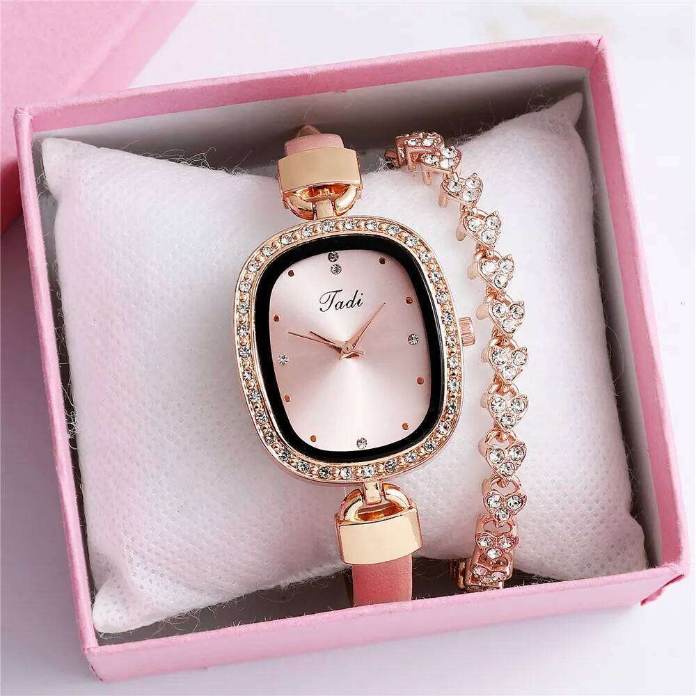 Luxury Women's Wrist Rhinestone Fine Strap Ladies' Fashion es Quartz Women Timepiece H260228