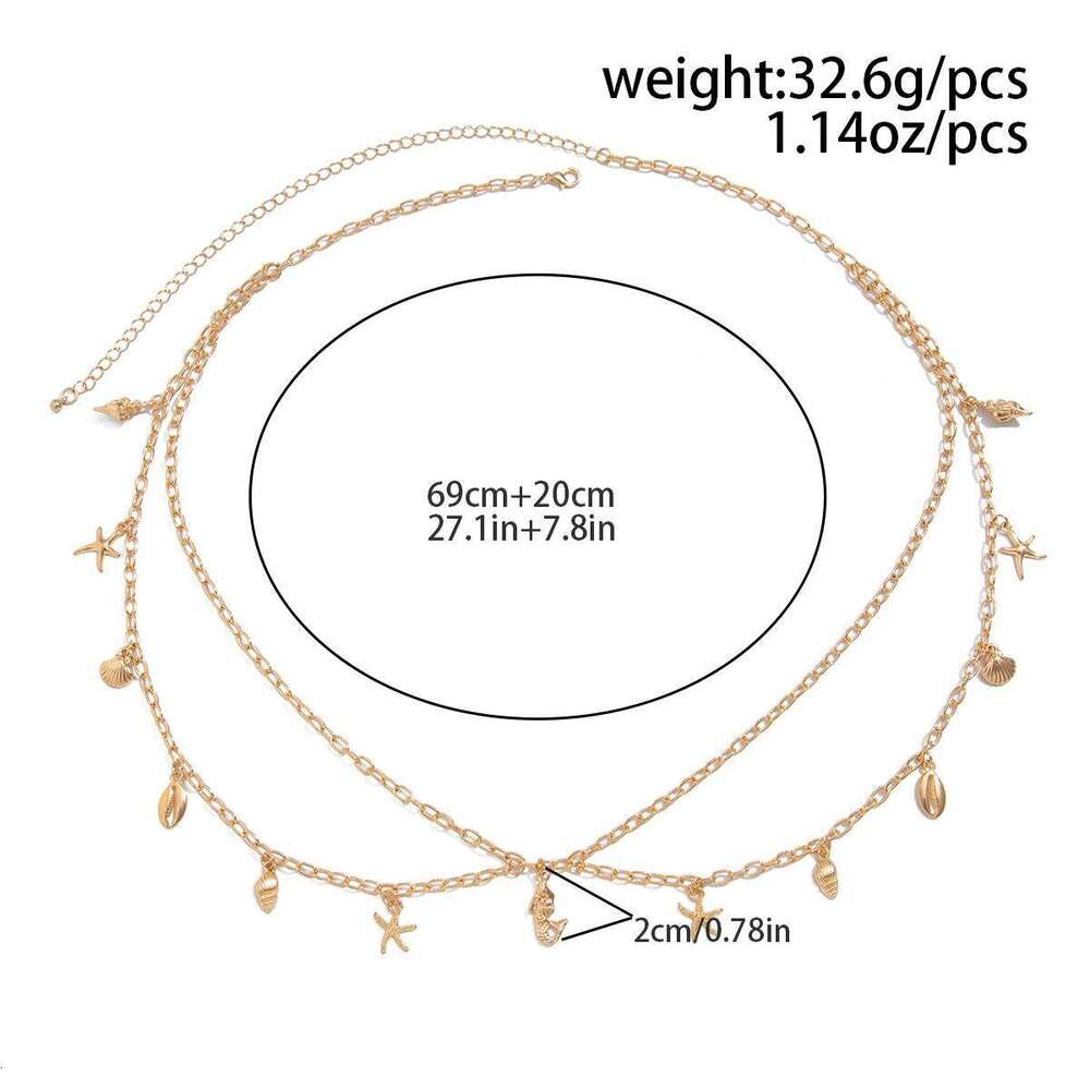 Ingemark Boho Gold Color Irregular Geometry Pendant Waist Belly Belt Chain Summer Bikini Beach Holidays Sexy Charm Body Jewelry H260228