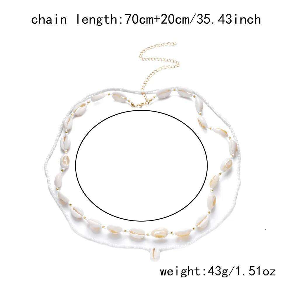 New Seashell Boho Waist Starfish Beads Belly Chain Multilayer Pearl Bohemian Style Belt Beach H260228