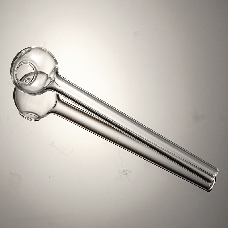 Glass Oil Burner Pipes Smoking Oil Burners Straight Tube Pipes 7cm 10cm 12cm 15cm Transparent Color Smoking Accessories