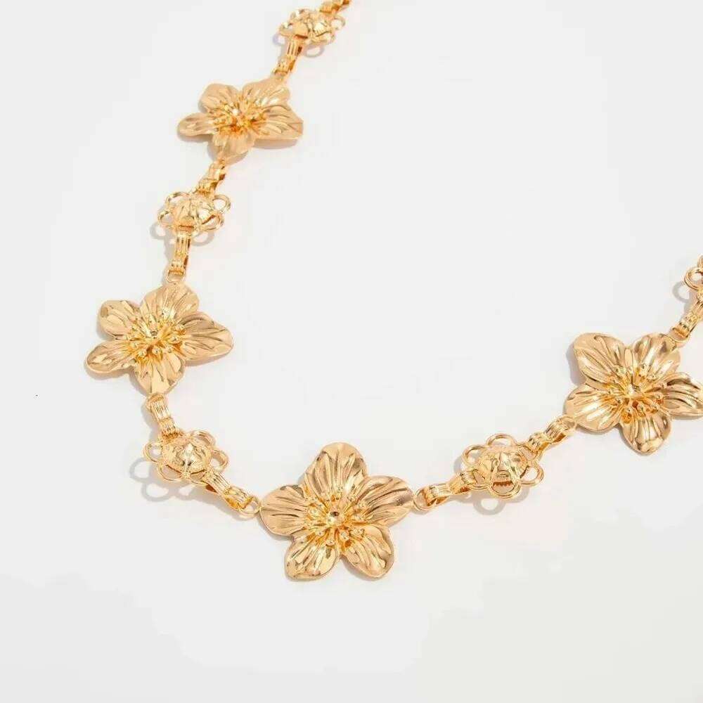 Fashion Alloy Flower Waist Ethnic Style Adjustable Sexy Ins Chain Belt Body Jewelry Accessories H260228