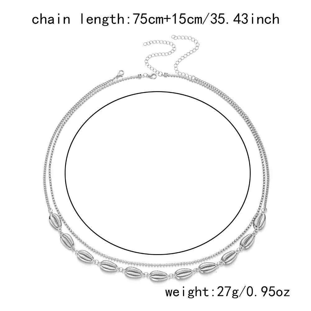 Fashion Bohemian Chain Imitation Pearl Sea Star Shell Waist Link Hollow Out Beach Bikini Jewelry Accessories for Women H260228