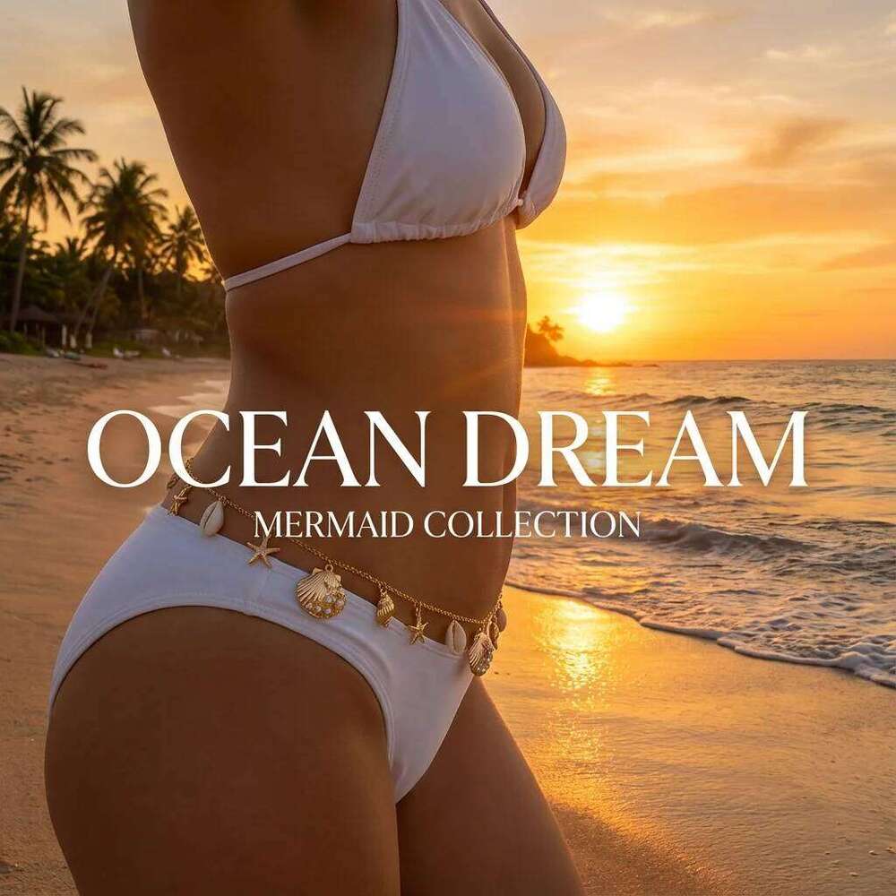 Bohemian Waist for Women Cold Color Starfish Shell Imitation Pearl Chain Summer Beach Bikini Body Jewelry Accessories H260228