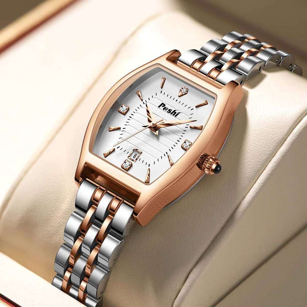 POSHI 999 For Women Fashion Elegant Lady Wrist Quartz es Alloy Strap With Date Original Clock H260228