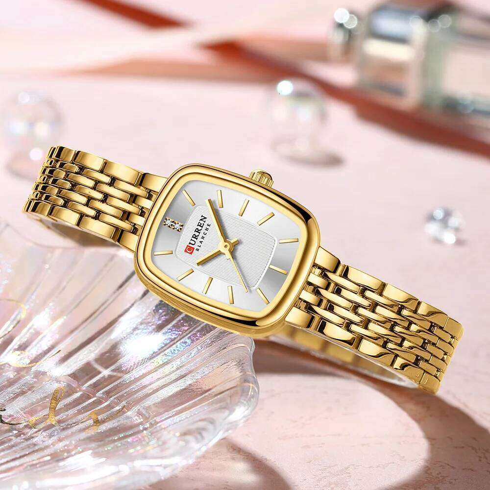 CURREN New Fashion Stainless Steel Date Women es Casual 30M Waterproof Girl Ladies Wrist Female Clock Relogio Feminino H260228