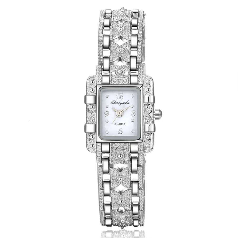Sales Silver Fashion Women es Rhinestone Steel Ladies Wrist Female Clock Gift reloj mujer H260228