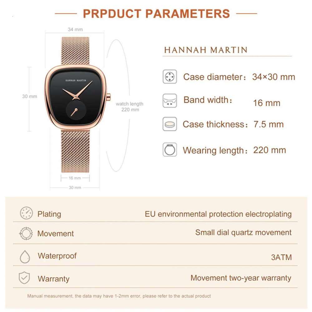 Women Luxury Simple Multifunction Movement Barrel Design Waterproof Quartz Woman Gift Dropshipping Relogios Feminino H260228
