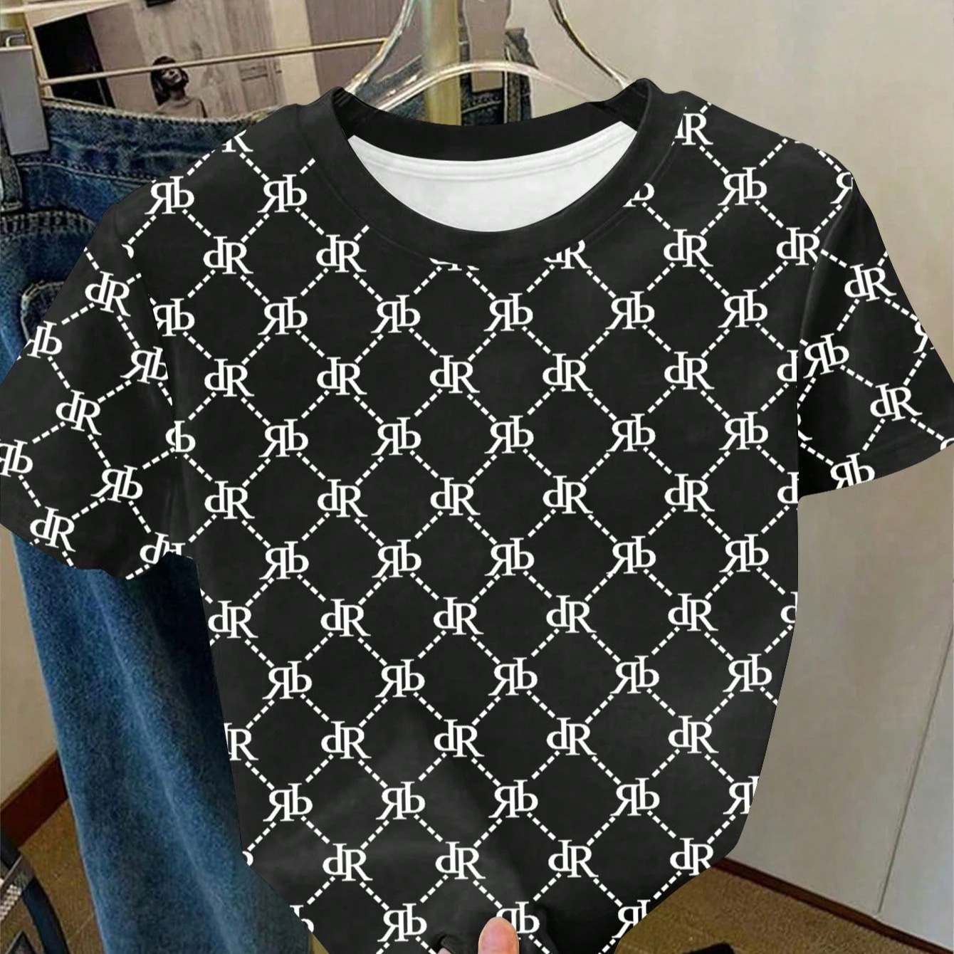 Luxury Brand Designer Clothes Luxury Brand Designer Clothes 2025 New Summer Bowknot Letter Print Short Sleeve Round Neck T-Shirt For Women On