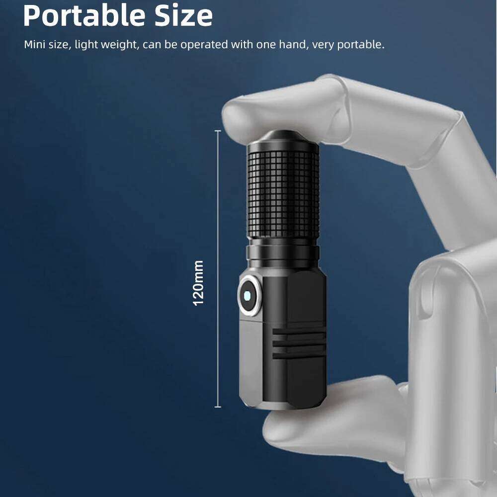 Super Bright MINI XHP50 LED Flashlight USB Torch Rechargeable Zoom Fishing Lantern Powerful 3 Lighting Mode Camping Lamp Z260301