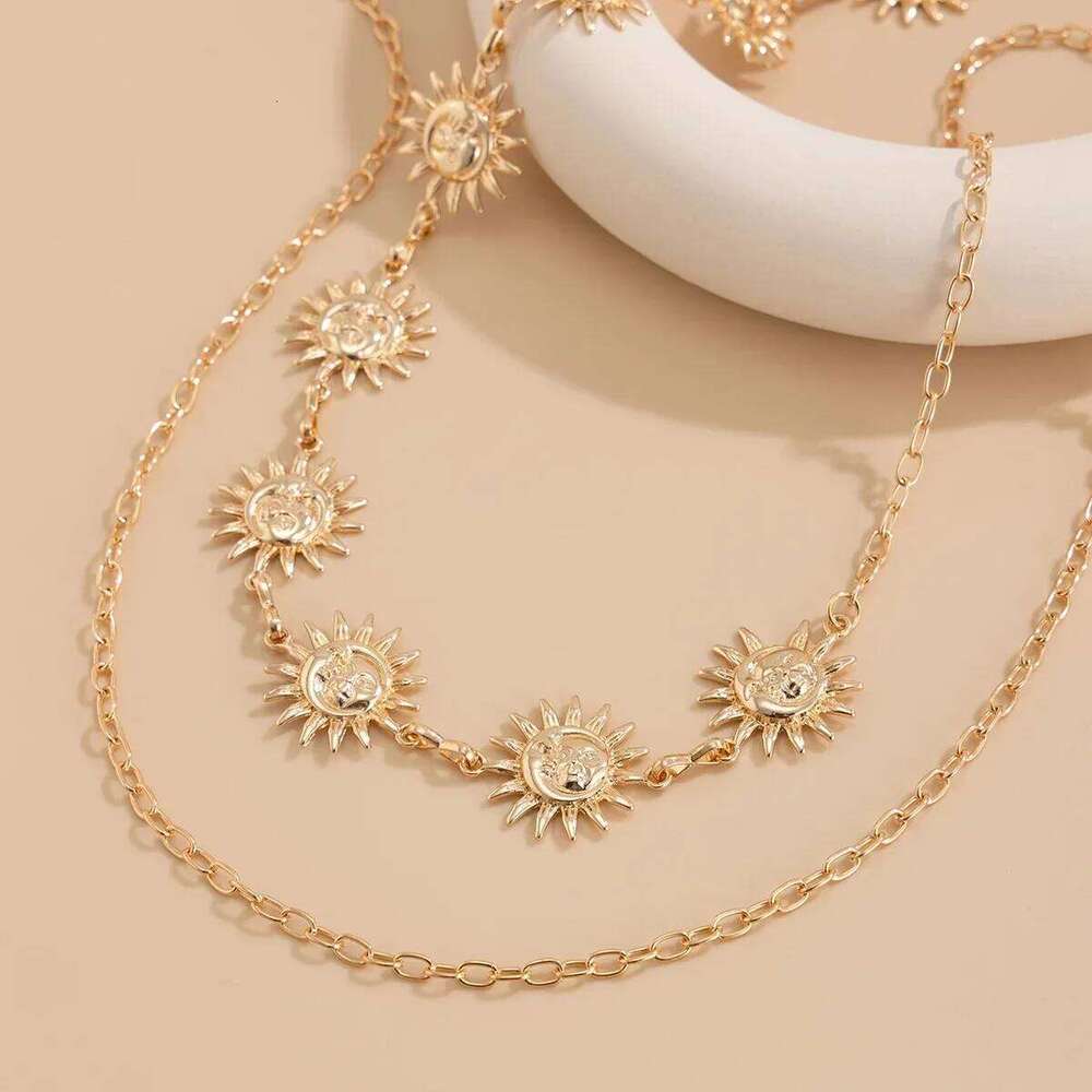 Salircon Creative Sunflower Pendant Waist for Women Summer Beach Bikini Sexy Body Chain Ladies Jewelry Accessories Gift H260228