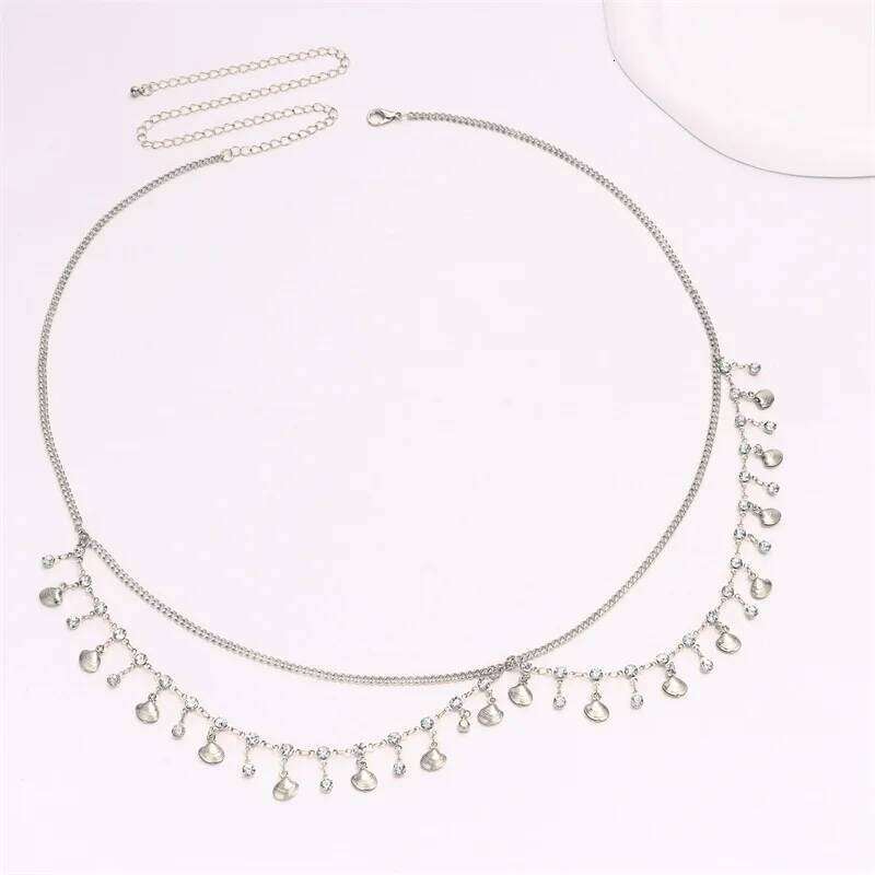 Minimalism Multilayer Belly Waist Chain Women Summer Bikini Goth Body Jewelry Festival Accessories H260228